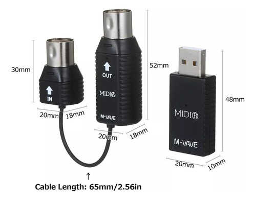 Sistema De Transmisión De Audio Inalámbrico Midi M-vave Ms1