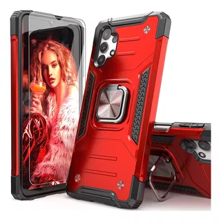 Funda Heavy Duty Anillo + Protector Para Samsung Galaxy A32