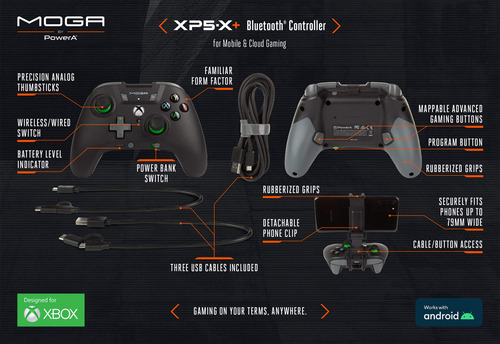 Controlador Bluetooth Powera Moga Xp5-x Plus Para Android Pc
