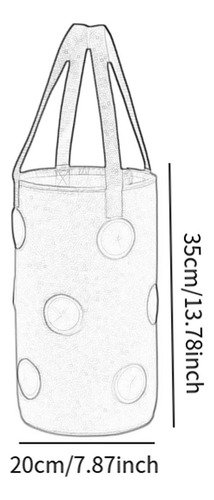 Bolso De Plantador Colgante Bolsas De De Fresa Rojo