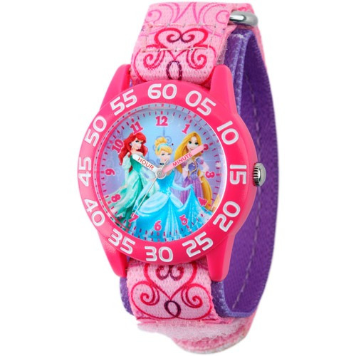 Reloj Color De Rosa Disney Princess Para Chicas W001992