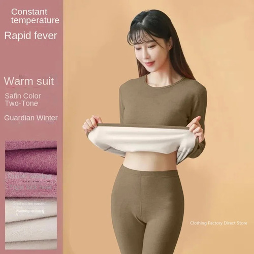 Blusa De Terciopelo Para Mujer Y Pantalones Thermos Intimate