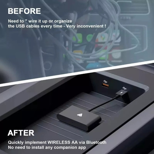 Carplay Auto Wireless Adapter Conversor De Carplay Auto Andr