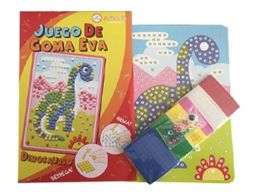 Juego Mosaico Animales De Goma Eva Para Niños +3años