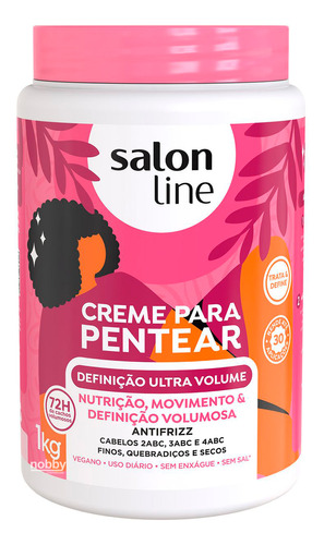 Creme Para Pentear Definição Ultra Volume 1kg Salon Line