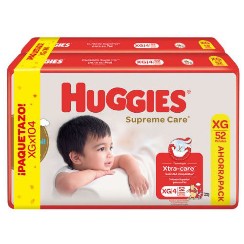 Huggies Supreme Care Pack Ahorro Xg [104 Uni.]