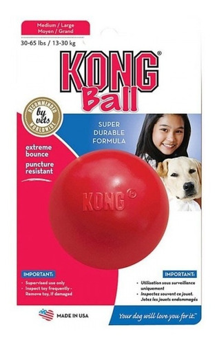 Juguetes Para Perro Kong Ball M/l Razas 