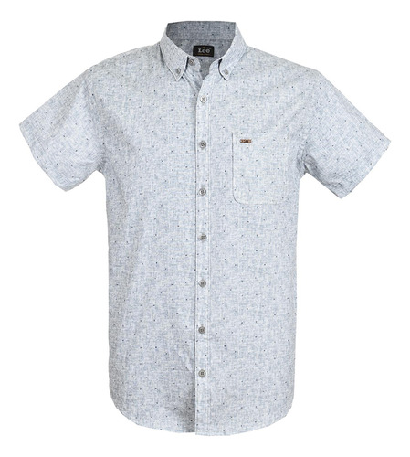 Camisa Casual Lee Manga Corta De Hombre S08