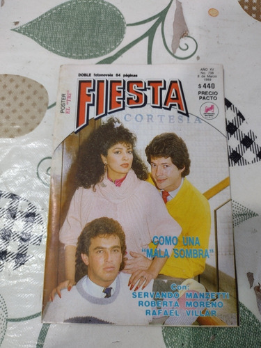 Fotonovela Fiesta Antigua Fernando Manzetti Póster Del Tri