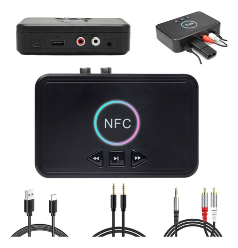 Nfc Bluetooth 5.0 Receptor/transmisor Audio Estéreo Adaptado