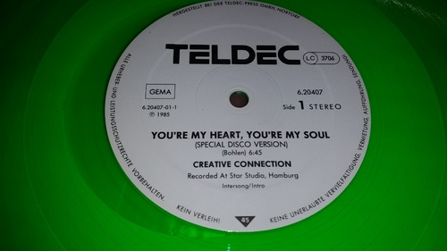 Creative Connection Youre My Heart Youre My Soul Verde 1985