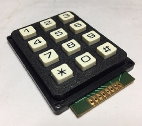 Membrana Teclado Numerico 3x4 Con 8 Pin 64x50mm V-teclado12k