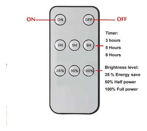 Lampara Solar Led Tipo Campana Recargable Ip65 Control Remot