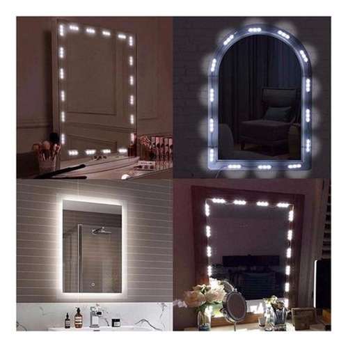 Set De Tocador Led Con Cadena De Luces De Espejo Regulab