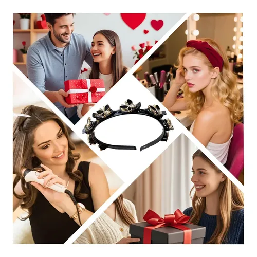 Headband With Clips Face Wash Headband Women Hairband Stylis