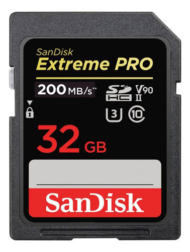 Sd Tarjeta De Memoria 32gb Sandisk Extreme Pro 200 Uhs-i C10