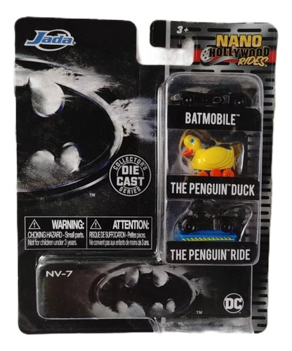 Batman Nano Hollywood Rides Nv-7 Jada Esc 1:64 Batmovile