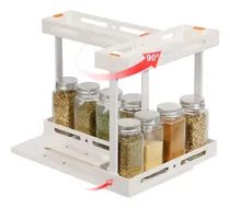 Comprar Estante Giratorio Para Especia Plastico 2 Nivel Sal