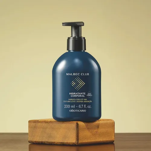 Creme Hidratante Para Corpo Boticário Malbec Club 200ml