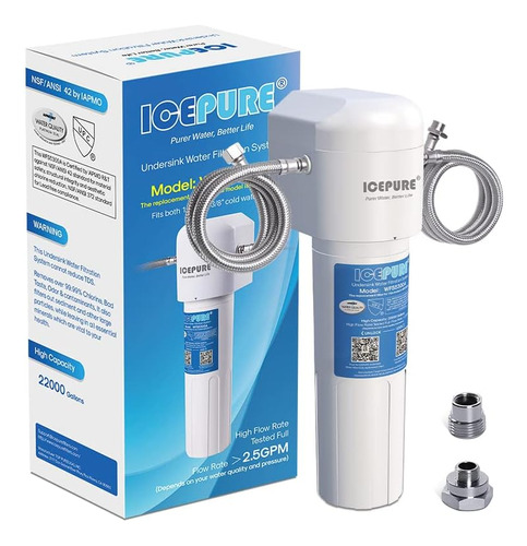 Icepure Sistema De Filtro De Agua Potable Debajo Del Fregade