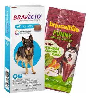 Antipulgas Bravecto Original De 20 A 40 Kg Envio Imediato