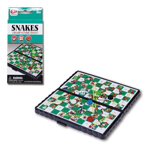 Snakes Escalera Magentico Juego De Mesa Mini