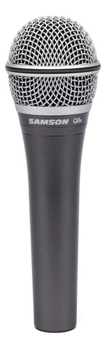 Microfono Samson Q8x Supercardioide Dinamico Con Estuche Color Gris oscuro