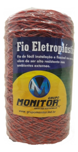 Fio Eletroplástico Trançado 10x6 250 Metros Laranja Monitor