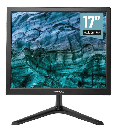 Monitor Mymax MM1743HV/BK led 17" preto 110V/220V