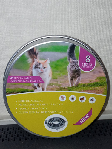 Collar Anti-pulgas Repelente Para Gatos Protección 8 Meses