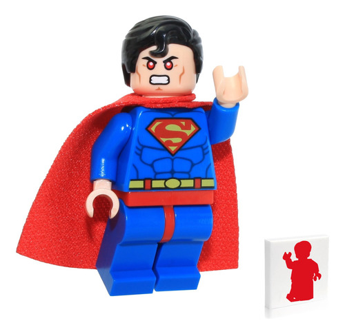 Minifigura Lego Super Heroes Dc - Superman Original (ojos Ro