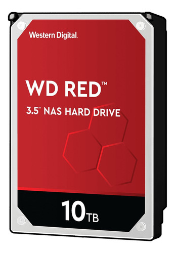 Disco duro interno Western Digital WD Red WD100EFAX 10TB rojo