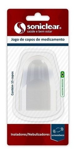 Jogo Copos P/ Medicamento C/15 Inalador Pulmosonic Soniclear