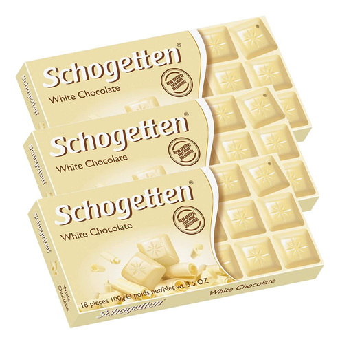 Chocolate Alemán Schogetten (paquete De 3) (chocolate Blanco
