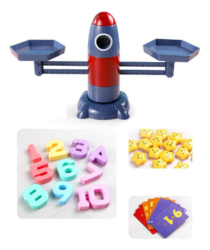 Rocket Balance Scale Juego De Mesa Juguetes Matemáticas