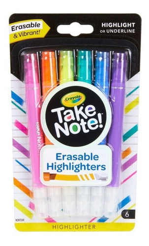 Crayola Marcadores Take Note Borrable