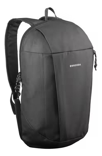 Morral deportiva Quechua NH100 Arpenaz 10 litros color negro diseño lisa 10L