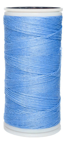 Caja 12 Pzas Hilo Coats Poliéster Liso 3 Cabos Fibra Corta Color T6980-0184 Azul Invierno