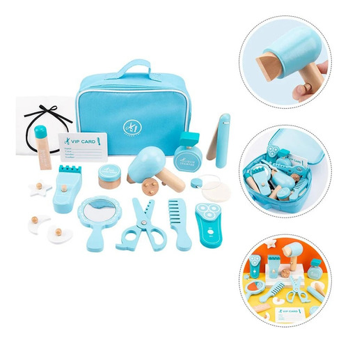 Kit Juego Peluqueria Barbería Juego De Simulación Para Niños