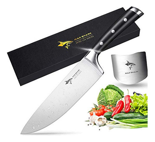 Tiburon Loco Cuchillo De Chef Profesional Hoja Afilada De 80