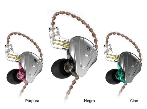 Auriculares In Ear Kz Zsx Terminator Monitoreo 6 Vias X Lado