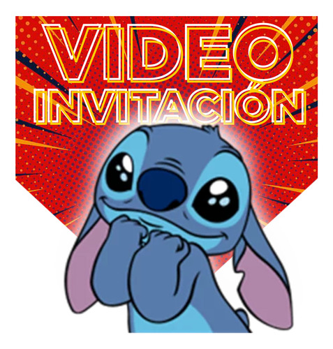 Video Invitación Animada Lilo Y Stitch - La Mejor X Lejos