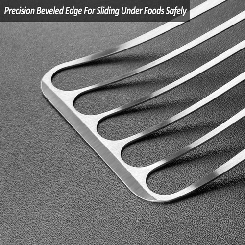 Espátulas De Pescado Acero Inoxidable 2 Unidades 3x6 Y 4x8 P Siliver