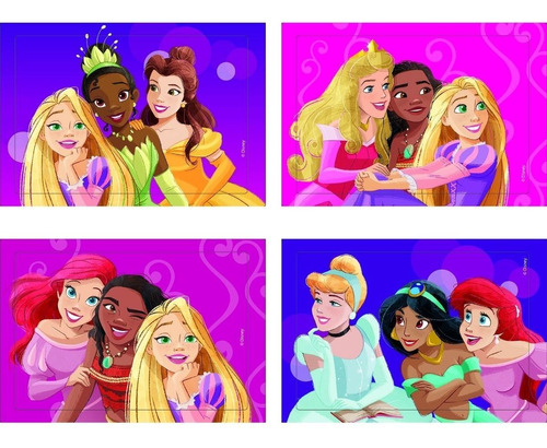Quebra Cabeças Infantil Criança Princesas Disney 63 Peças