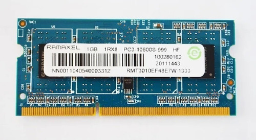 Memoria Ram Notebook Ddr3 Ramaxel 1gb Rmt3010ef48e7w-1333