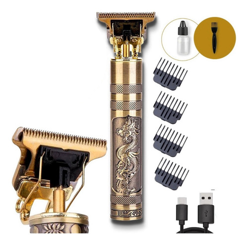 Maquina De Cortar Cabelo Fazer Barba Acabamento Dragão Cor D