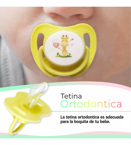 4 Pcs Chupón Ortodóntico Bebé Dibujos Animados