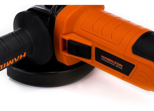 Imagen 3 de 11 de Amoladora Angular 115mm Hamilton 820w 220v - Haa001 Color Naranja