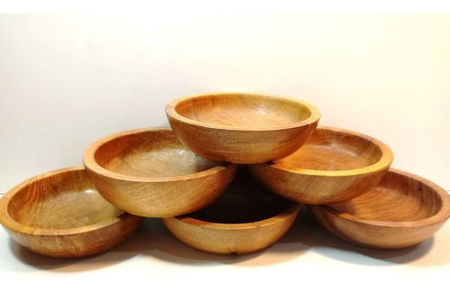 Imagen 5 de 6 de Cazuelas Cuenco Madera Calden 14 Cm Tienda Liv X 10u