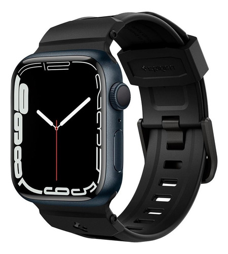 Pulso Banda | Spigen Rugged Band | Compatible Apple Watch 9 8 7 6 5 4 3 2 1 SE2 SE Ultra 2/1 | Tamaño 49mm 45mm 44mm 42mm | Color Negro | Acabados Premium